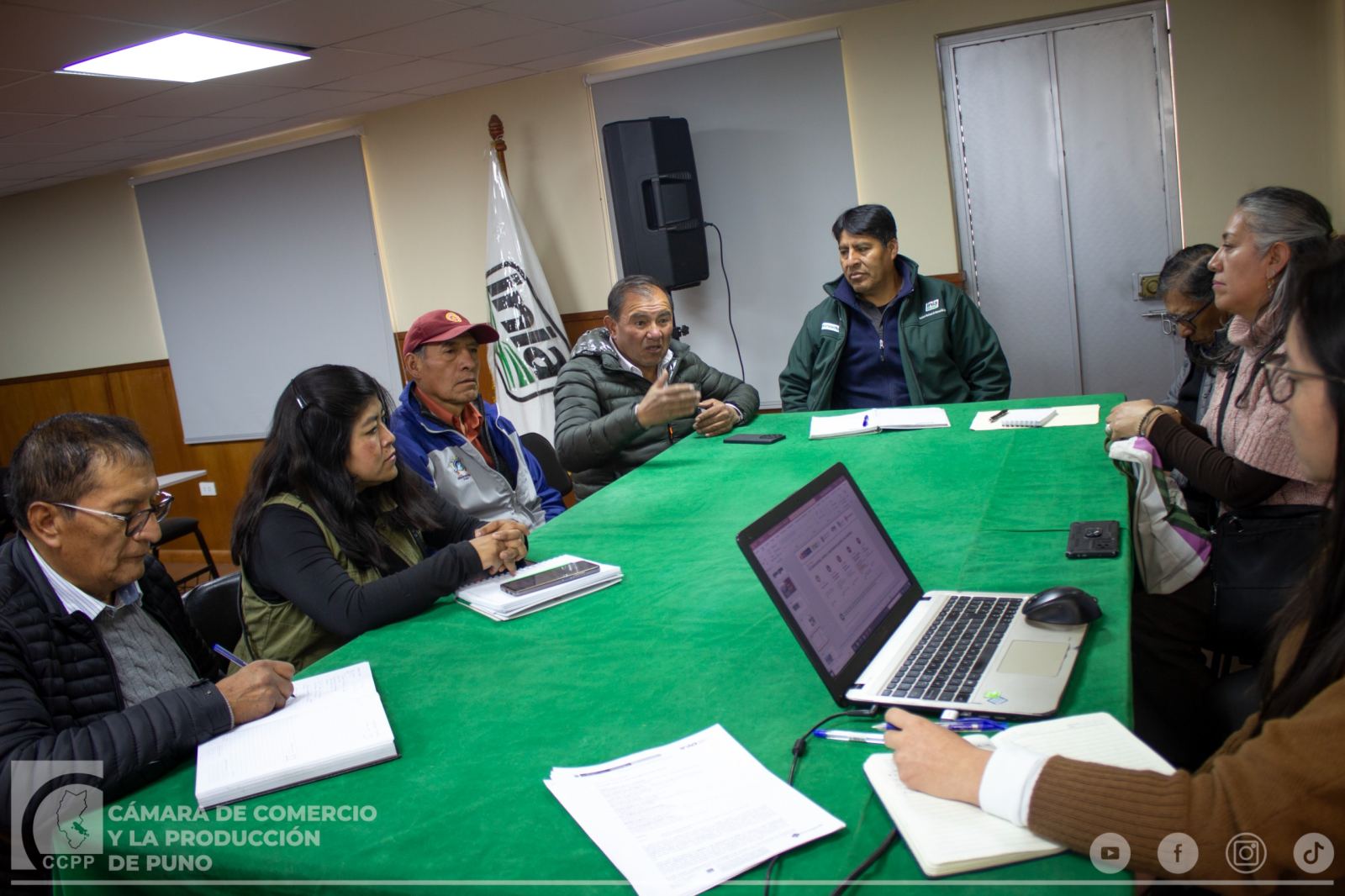 LA CÁMARA DE COMERCIO DE PUNO PARTICIPO EN UNA REUNIÓN DE COORDINACIÓN PARA EL CONGRESO PERUANO DE EXTENSIÓN AGROPECUARIA 2026