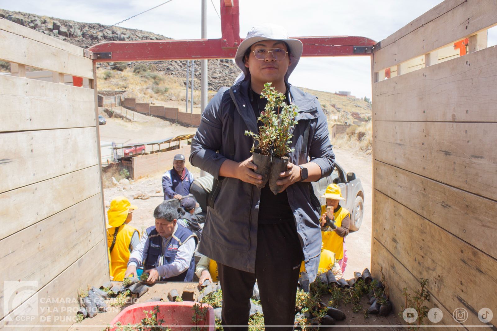 CÁMARA DE COMERCIO DE PUNO PARTICIPA EN JORNADA DE REFORESTACIÓN DEL CERRO AZOGUINI